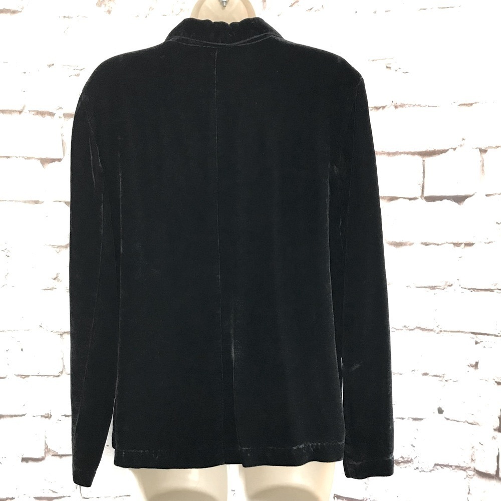 JOHN PAUL RICHARD M Uniform Vintage Black Velvet Blazer Jacket Size Medium - Picture 5 of 16